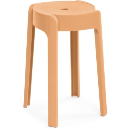 Stool BOVEL Plastic, orange 28x28x45 cm