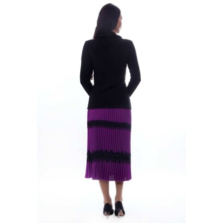 Female skirt, size 42, purple color-5