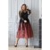 Women's dress, size 52, black color, pink