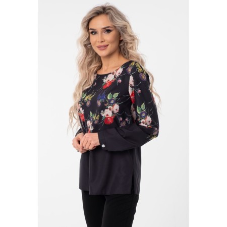 Female blouse, size 46, black color-13