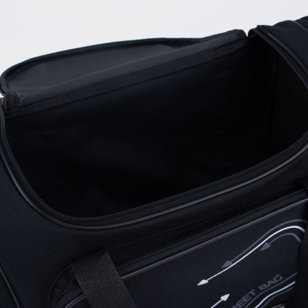 Road bag on lightning, 3 outer pockets, long belt, black/gray color-2