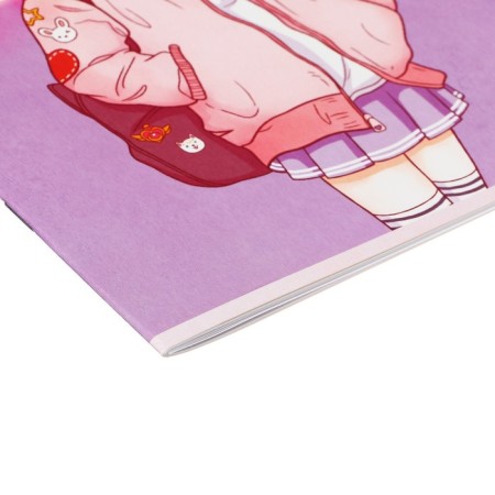 AT A5 Sketches, 16 sheets on the "Anime" paper clip, covered cardboard, block 100 g/m2-3
