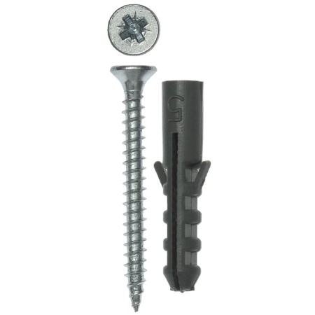 Dowel "Zubble", type "euro", with a screw of 4.5x50 mm, polypropylene, 8x40 mm, 10 pcs-1