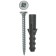 Dowel "Zubble", type "euro", with a screw of 4.5x50 mm, polypropylene, 8x40 mm, 10 pcs