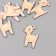 Decor for creativity tree "Olenenok" set of 6 pcs 4x2.6x0.3 cm