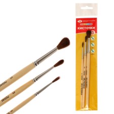 Set of brushes ponies 3 pieces, ZHK 