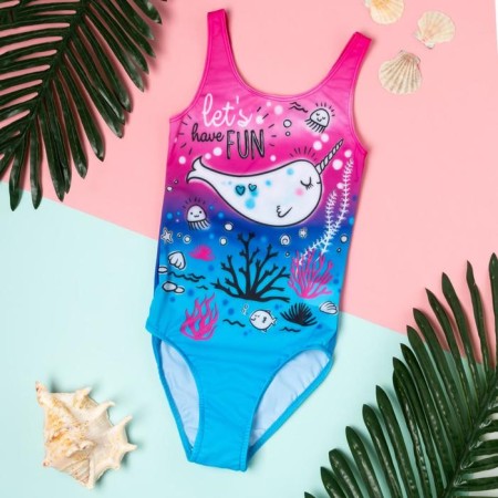 Kaptan swimsuit "Underwater World", height 98-104 (30) Pink/blue