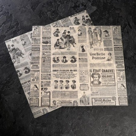 Subperse, food "French newspaper", in sheets, 0.38 x 0.42 m-1