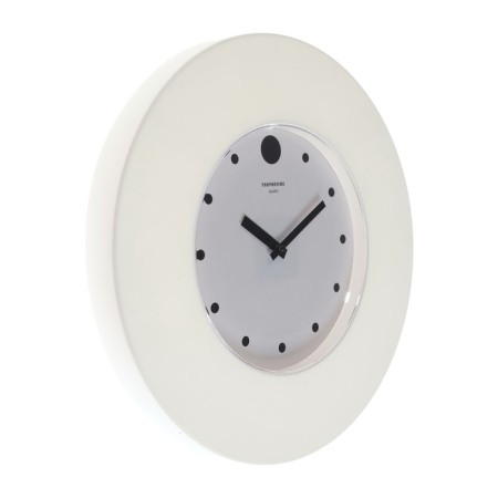 Watch Wall Round "Classics", silent, white rim, D-37 cm, Cypheblat 22 cm-1