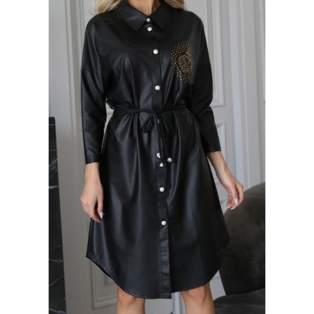 Women's dress, size 42, black color-5