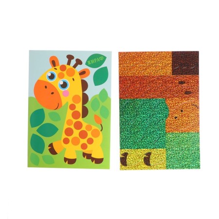 Sticky mosaic with uniform stickers "Giraffe"-2