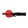 Winter fishing rod, neoprene handle, length 33 cm, red color, HFB-34