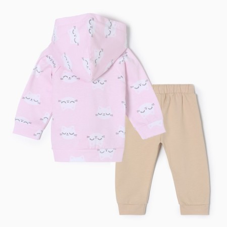 Set: Huds and pants crumb I am “Kisa”, height 86-92 cm, pink/lilac color-3