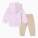 Set: Huds and pants crumb I am “Kisa”, height 86-92 cm, pink/lilac color