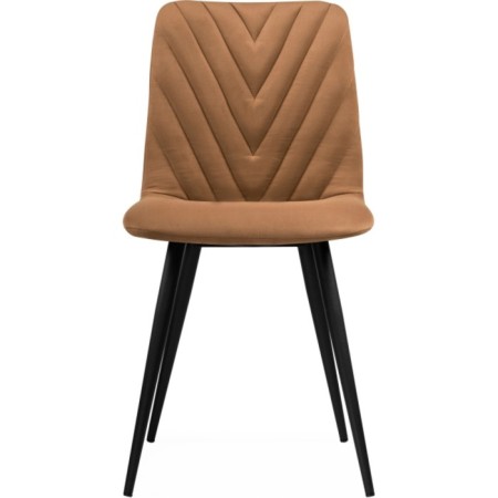 STULL OF A METALLARCASA RALF Metal/Velor, Black/Brick 44x53x83 cm-1