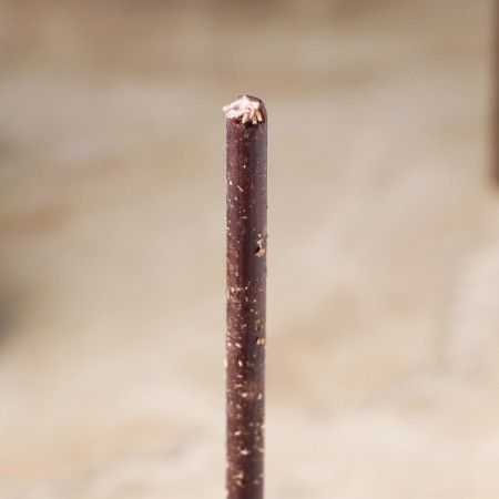 Magic wax candle "strength and help of the genus", with a root of a sowing, 16x0.6 cm, black-2
