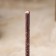Magic wax candle "strength and help of the genus", with a root of a sowing, 16x0.6 cm, black