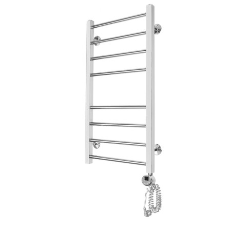 Domoterm electric heated towel rail "Cuba" P8, 400x800 mm, right, chrome