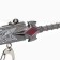 Souvenir weapon suspended mini "Genshin Sword", keychain, 20 cm, silver