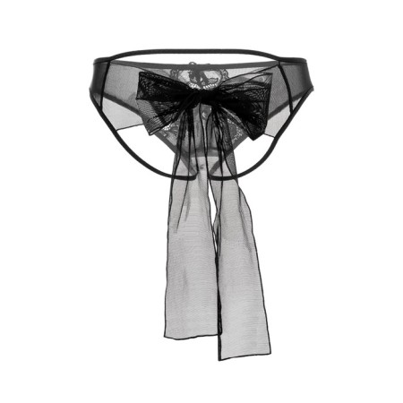 Erotic panties with a bow of Erolata Mia, black (42-44)-8