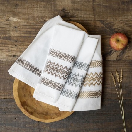 Set of towels "Leau", size 40x60 cm multicolor, 3 pcs-1