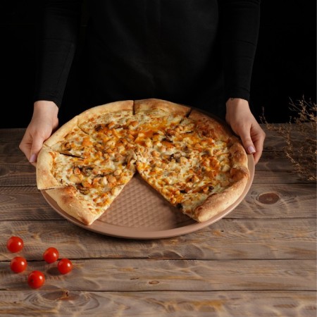 Magistro Shiny Diamond, 39 × 1.5 cm, thickness 0.6 mm, anti -stick coating, brown brown pizza-4