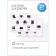 Sticked set 21 × 15 cm, 3 sheets, for pockets in kindergarten, for girls, black