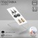 Pierce stand 6x5x15 cm, 3 mm plexiglass, transparent, in a protective film