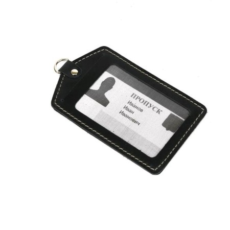 Case for passing, badge with pockets, black pulp-1