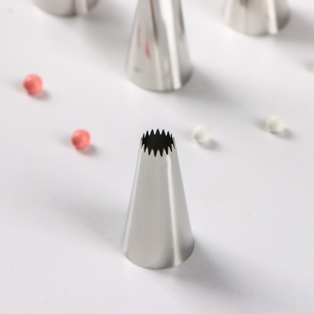 A set of pastry tunes, d = 2 cm, 6 pcs Mix shape-2