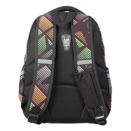 Youth backpack 40 x 30 x 16 cm, with an ergonomic back, with a luminous element of optical-fiber threads, Seventeen, Optical Fiber-5