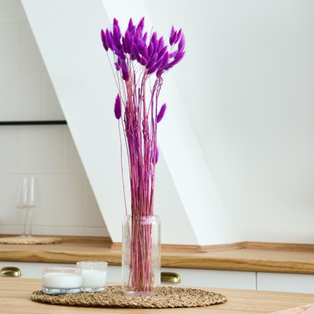 Dry-flowers "Lagurus", set of 30 pcs., The color is light purple