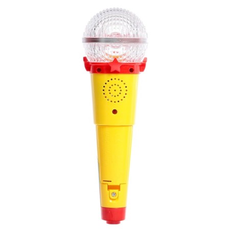 Microphone, sound, light, yellow color-3