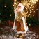Santa Claus "in a gold suit, with a Christmas tree and gifts" 23x45 cm