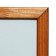 Magnetic marker board 45x60 cm, calligrata, in a wooden frame (dark stain)