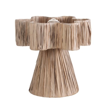 Lamp table from Rotan "Melati" 1x120W, E27, 30x30x30 cm-6