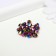 Glass beads, 6 mm, 20 pcs. rainbow