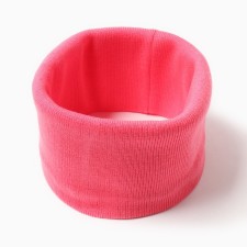 Snood for children, coral color, size 50x22 cm