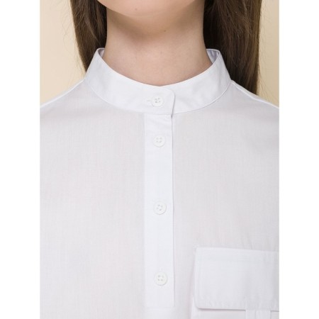 Blouse for girls, height 122 cm, white color-3