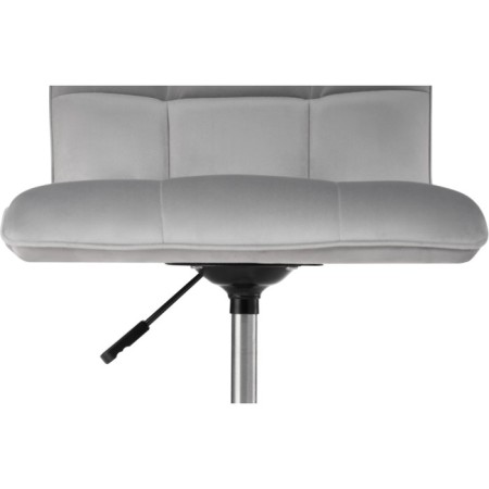 Computer chair ATV metal/velor, chrome/light gray 42x57x86 cm-7