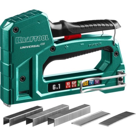 Stapler aluminum Kraftool Universal -HD 3188, type of bracket 53/140/13/300/500/53F, 6 - 14 mm-1