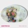 Glass Serving Oval Dolyana "Spring Romance", 29.5 × 20.3 × 2.1 cm