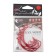 The hook KOI SUPER LOCK Worm, size 40 Int, Red color, offset 10 pcs.