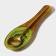 Glass stand under a spoonful of the shares "Romantic kiwi", 23.5 × 8.3 × 1.5 cm