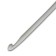 A hook with a guide area, aluminum, 4.5 mm/14 cm