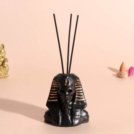 Boar Skeleton Skeleton Skeleton Top 10x8.5 cm black, gold stripes