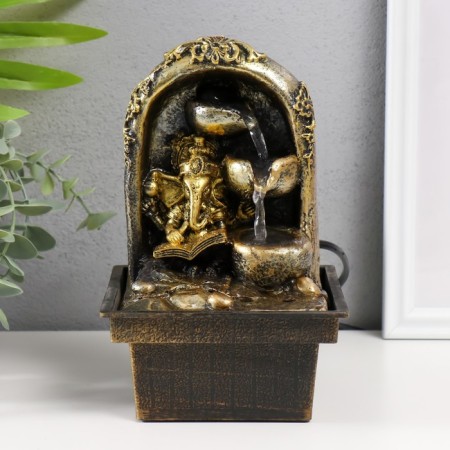 The desktop fountain from the Ganesha network with a book at the waterfall 20x12.5x12.5 cm-5