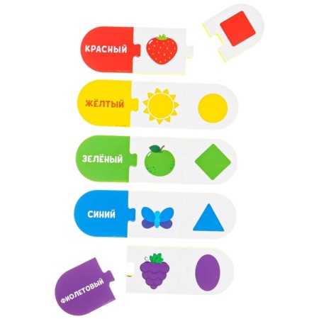 Soft puzzle for babies "Fun Logic", 5 puzzles, species mix, crumb I-10