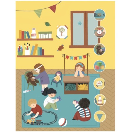 Reusable stickers. Kindergarten-2