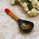 Spoon "Chernushka", salad, 6 × 21, Khokhloma